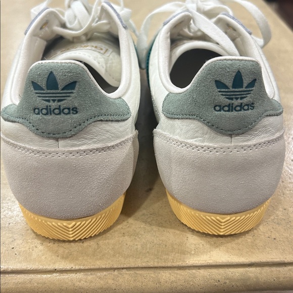 adidas White and Green Athletic Shoes main image 5